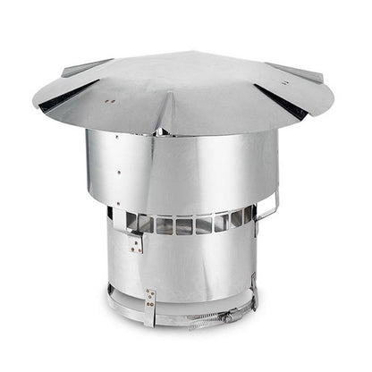 8" x 35 Lifetime Chimney Single-Wall Liner Kit with Stove Adapter