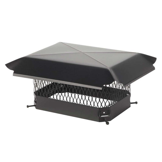 9" x 13" Hy-C Black Galvanized Chimney Cap