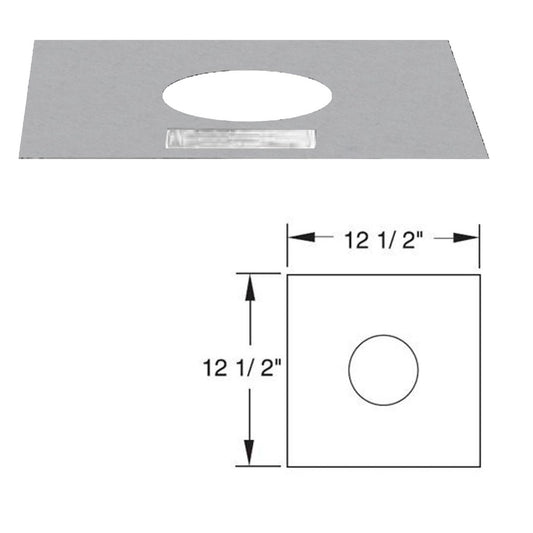 3" Selkirk VP Pellet Vent Pipe Exterior Shield - 3VP-ES