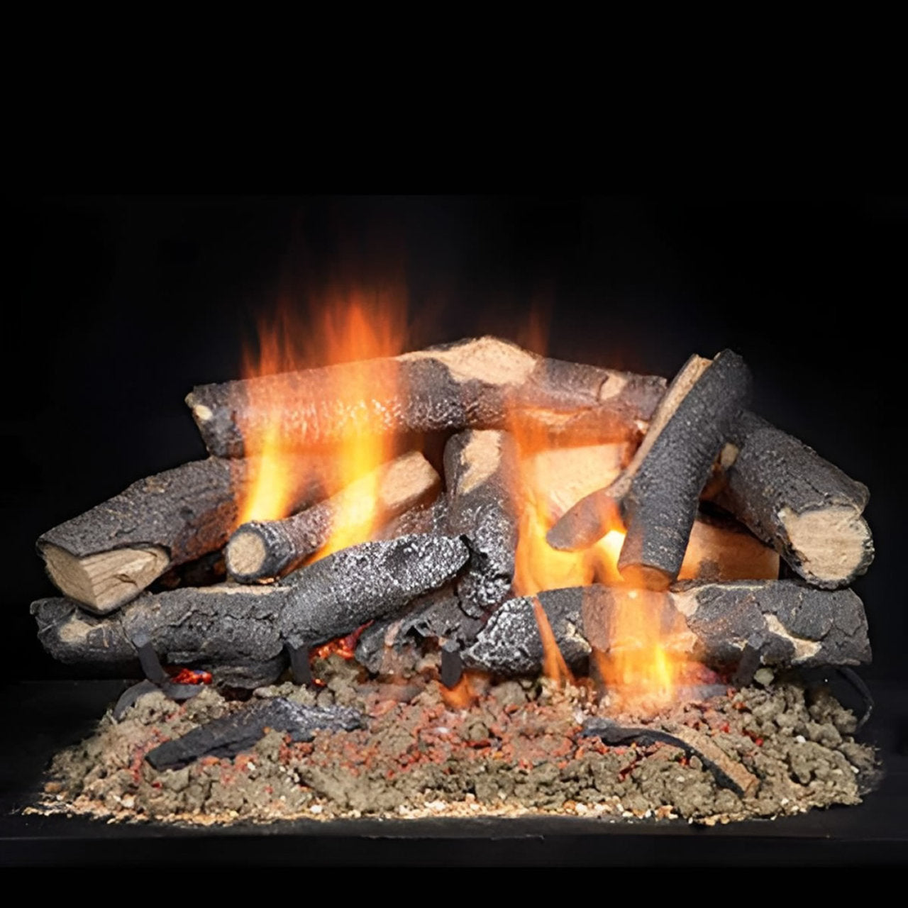 Majestic 24" Fireside Supreme Oak Gass Log Set for See-Through Fireplace - STFSO24