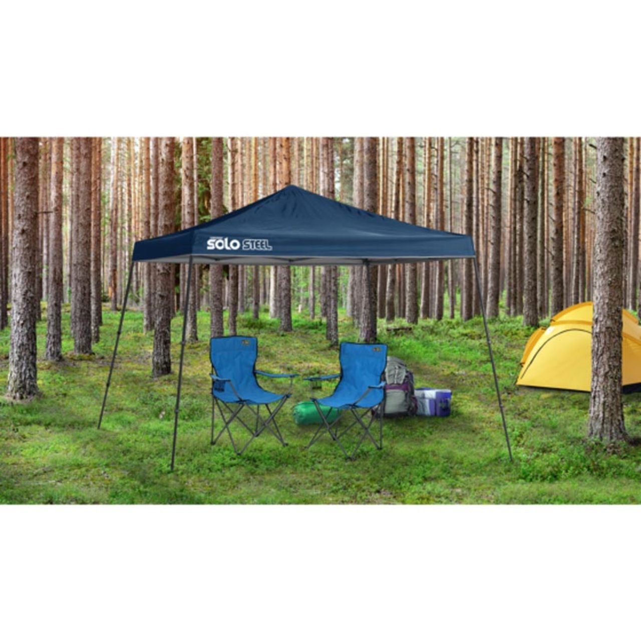 Solo Steel 90 11' x 11' Slant Leg Canopy - Midnight Blue