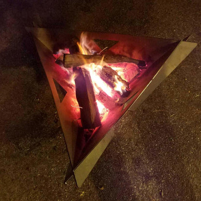 Delta Wood Burning Outdoor Firepit in Black