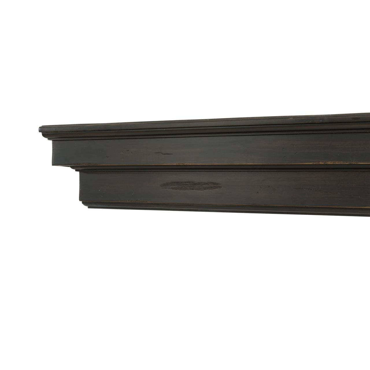 48" Celeste Fireplace Shelf by Pearl Mantels - Espresso Distressed Finish
