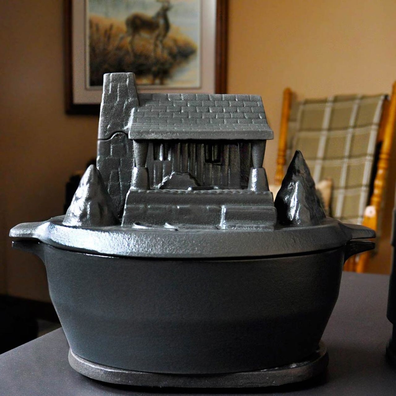 Log Cabin Steamer - Black