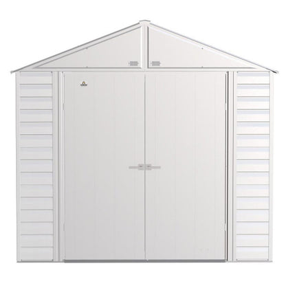 Arrow Select 8 x 6 Steel Storage Shed - Flute Gray
