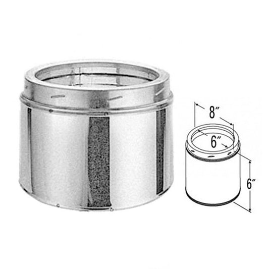6" x 6" DuraTech Galvanized Chimney Pipe - 6DT-06