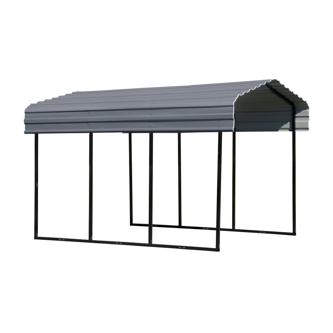 Arrow 10' x 15' x 9' Carport - Charcoal