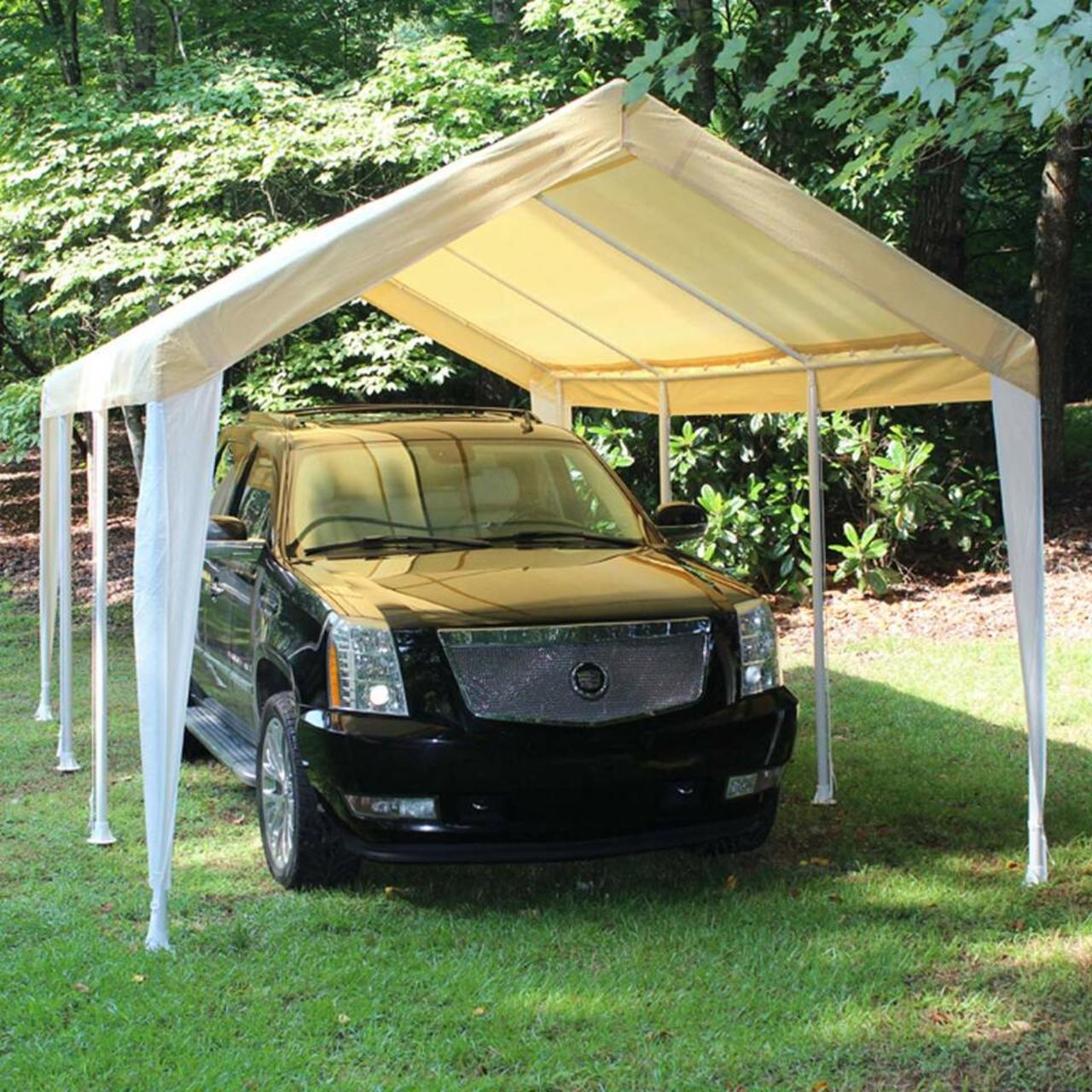 King Canopy  10' x 20' Tan and White Universal 8-Leg Canopy - C81020PCTW