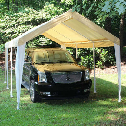 King Canopy  10' x 20' Tan and White Universal 8-Leg Canopy - C81020PCTW