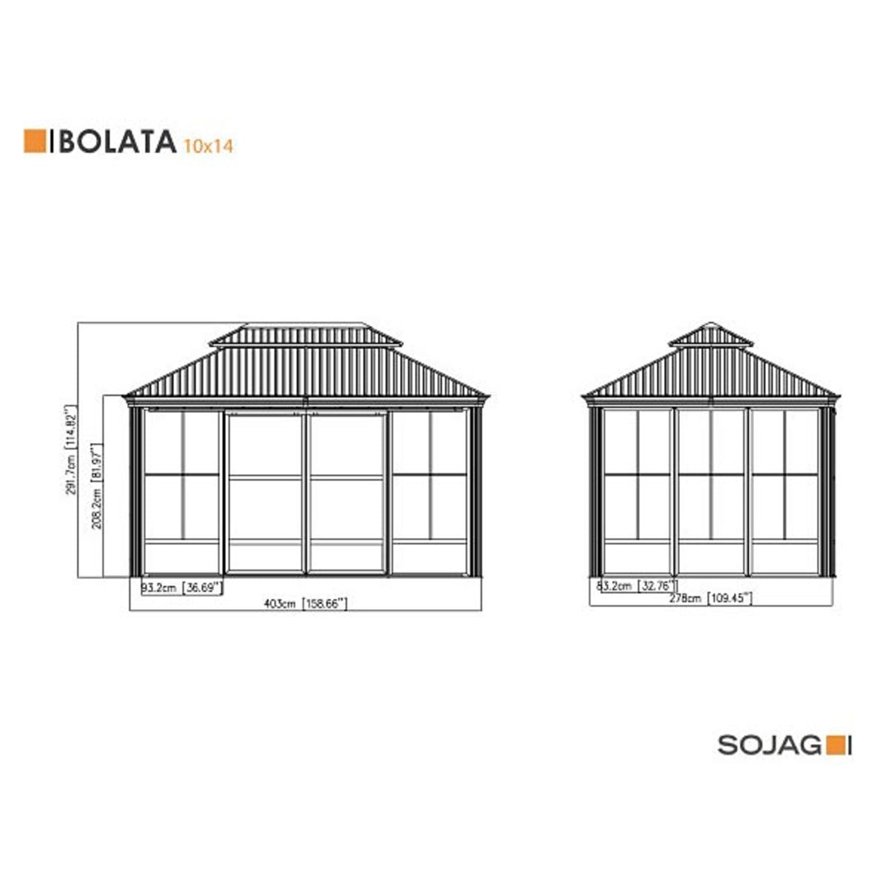 Bolata 10' x 14' Solarium