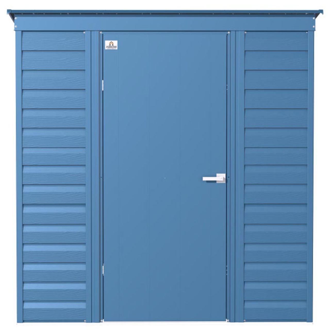 Arrow Select 6' x 4' Steel Storage Shed  -  Blue Gray
