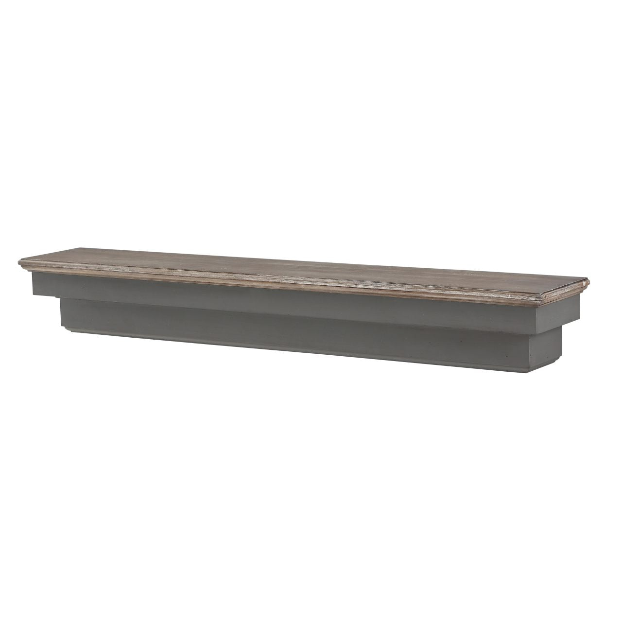72" Hadley Fireplace Shelf by Pearl Mantels - Cottage Distressed Finish