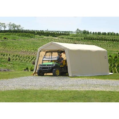 AutoShelter 10 x 20 Tan Garage