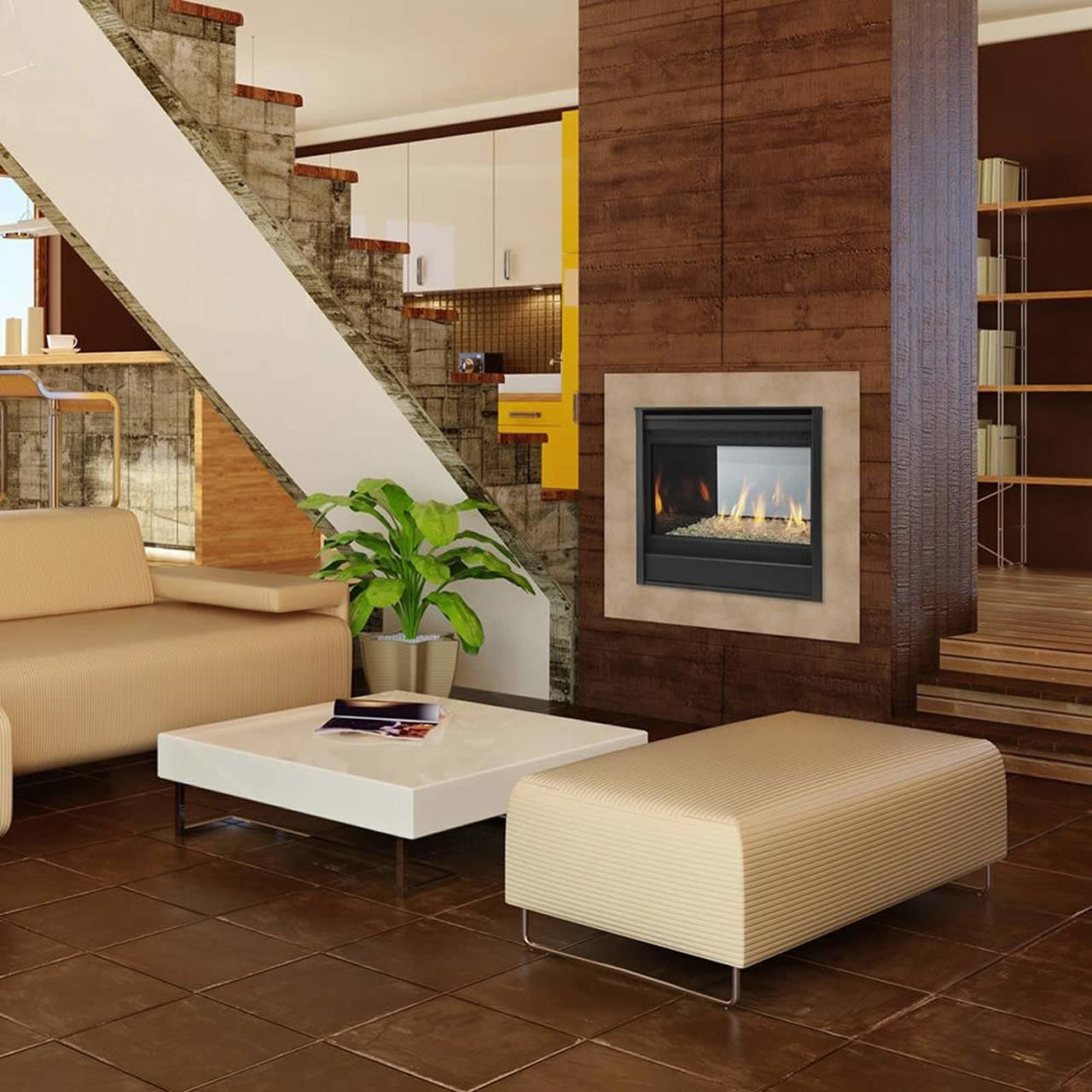 Majestic 36" See Through Multi Side Top/Rear Gas Fireplace - ST-DV36IN