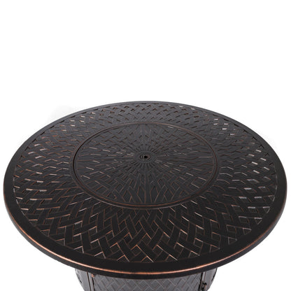 Fire Sense Verona Aluminum Round LP Fire Pit - 62695