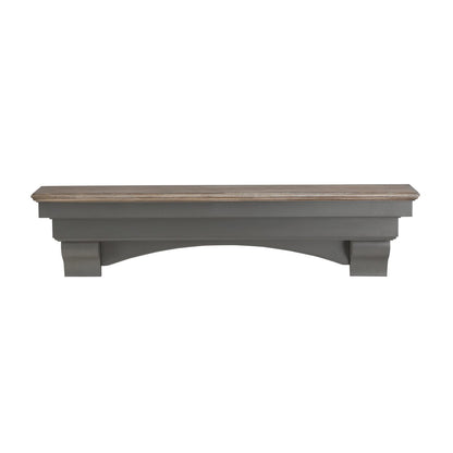 72" Hadley Fireplace Shelf by Pearl Mantels - Cottage Distressed Finish