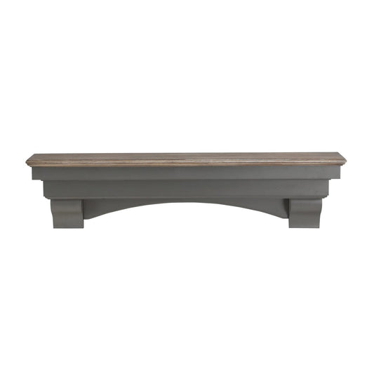72" Hadley Fireplace Shelf by Pearl Mantels - Cottage Distressed Finish