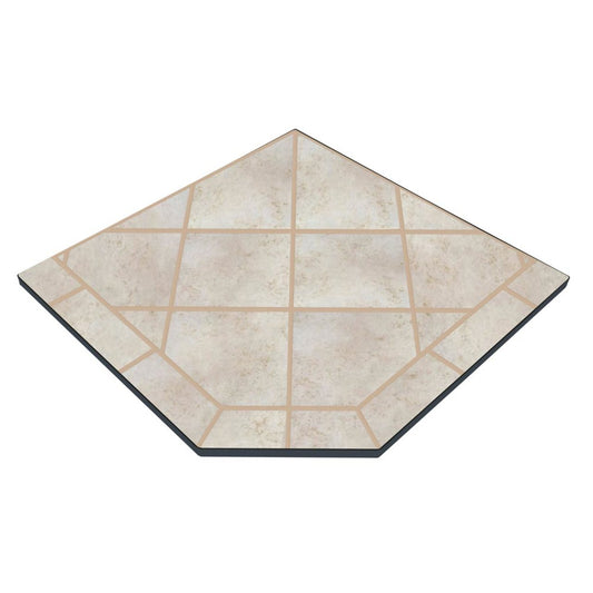 Cabo Carmel 48" x 48" Single Cut Corner Hearth Pad