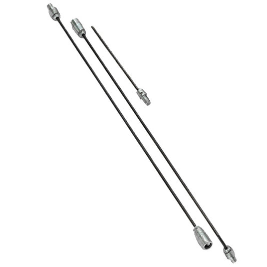 1/4" x 2.5' Steel Rotary Chimney Brush Rod - Black