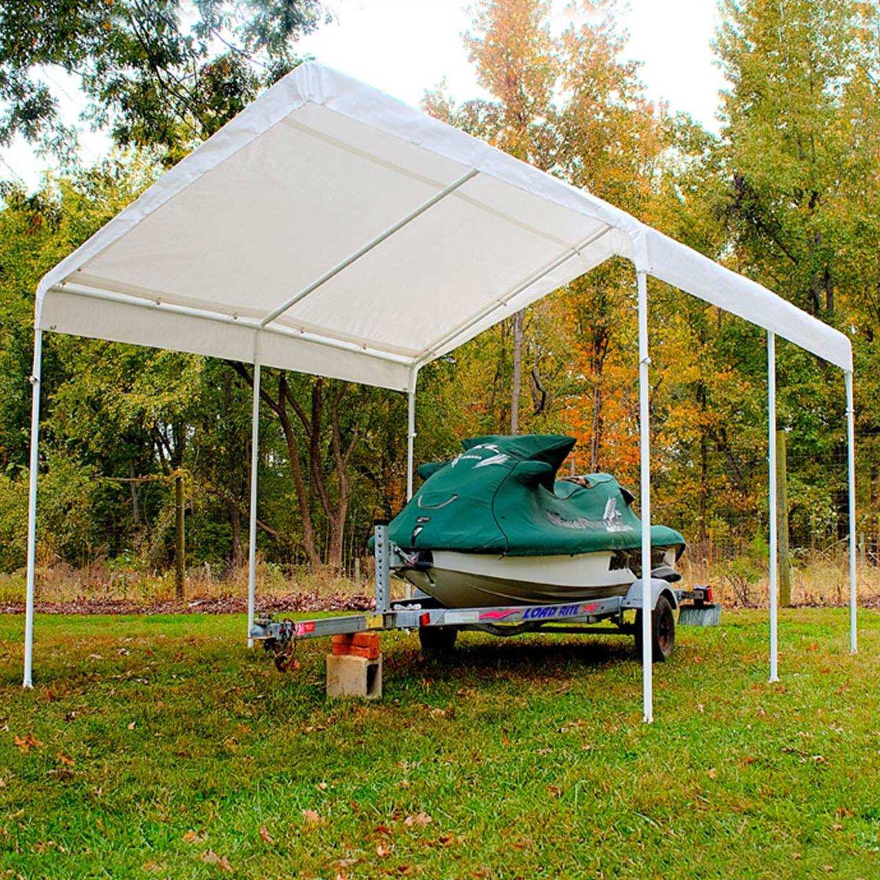 King Canopy  10' x 13' 6 Leg White Universal Canopy