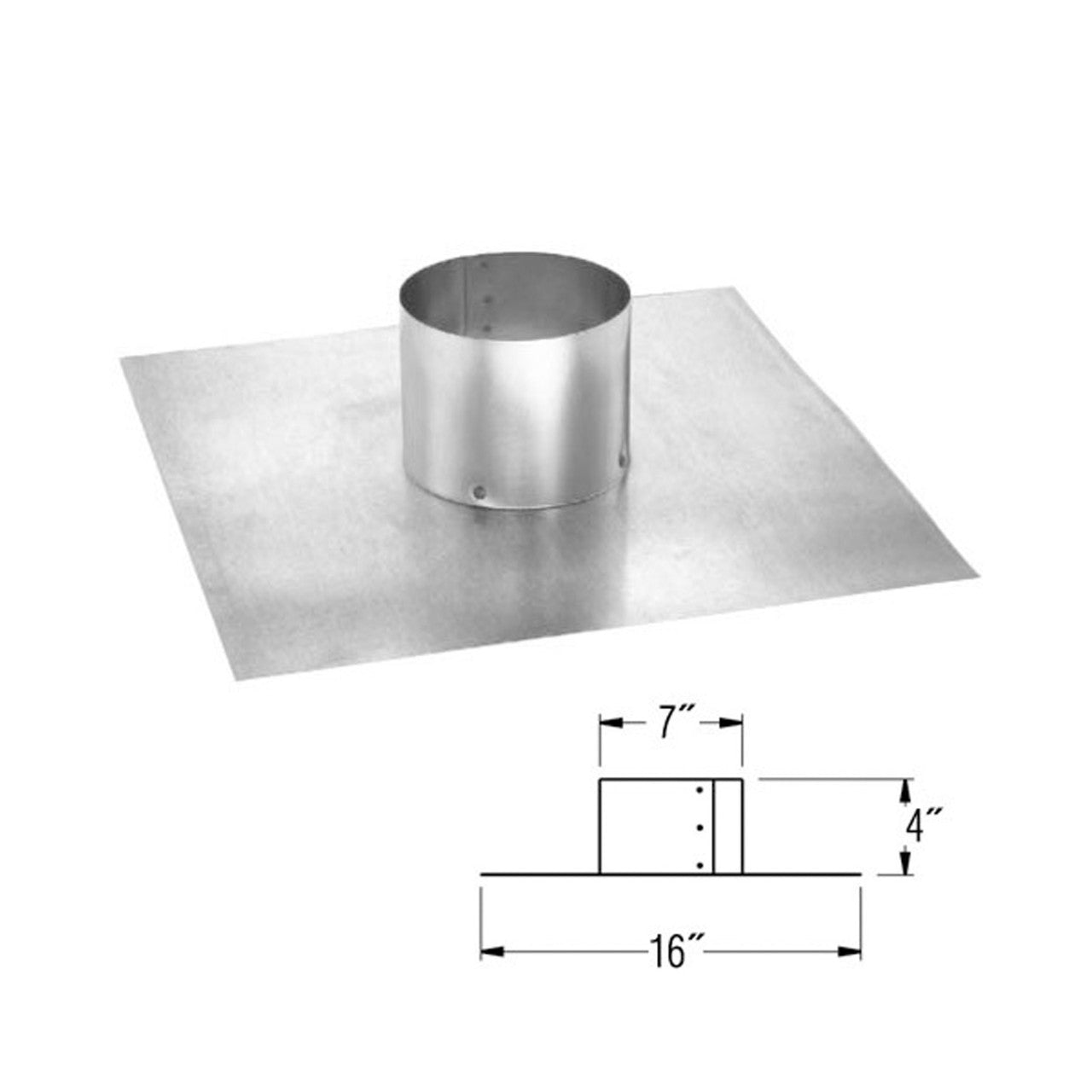 6" DuraFlexAL Top Plate - 6DFA-TP