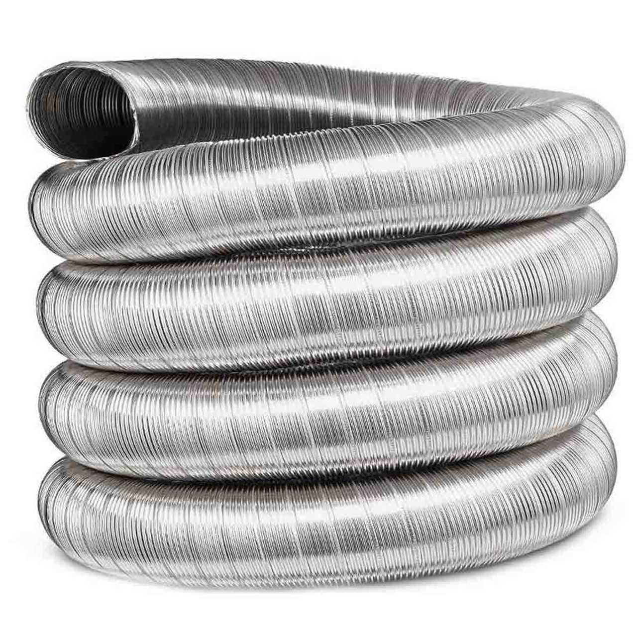 8" x 35' Lifetime Chimney Single-Wall Liner Kit with Stove Adapter