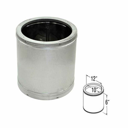 10'' x 6'' DuraTech Galvanized Chimney Pipe - 10DT-06