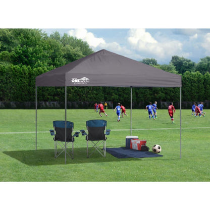 Expedition EX100 One Push 10' x 10' Straight Leg Canopy - Charcoal