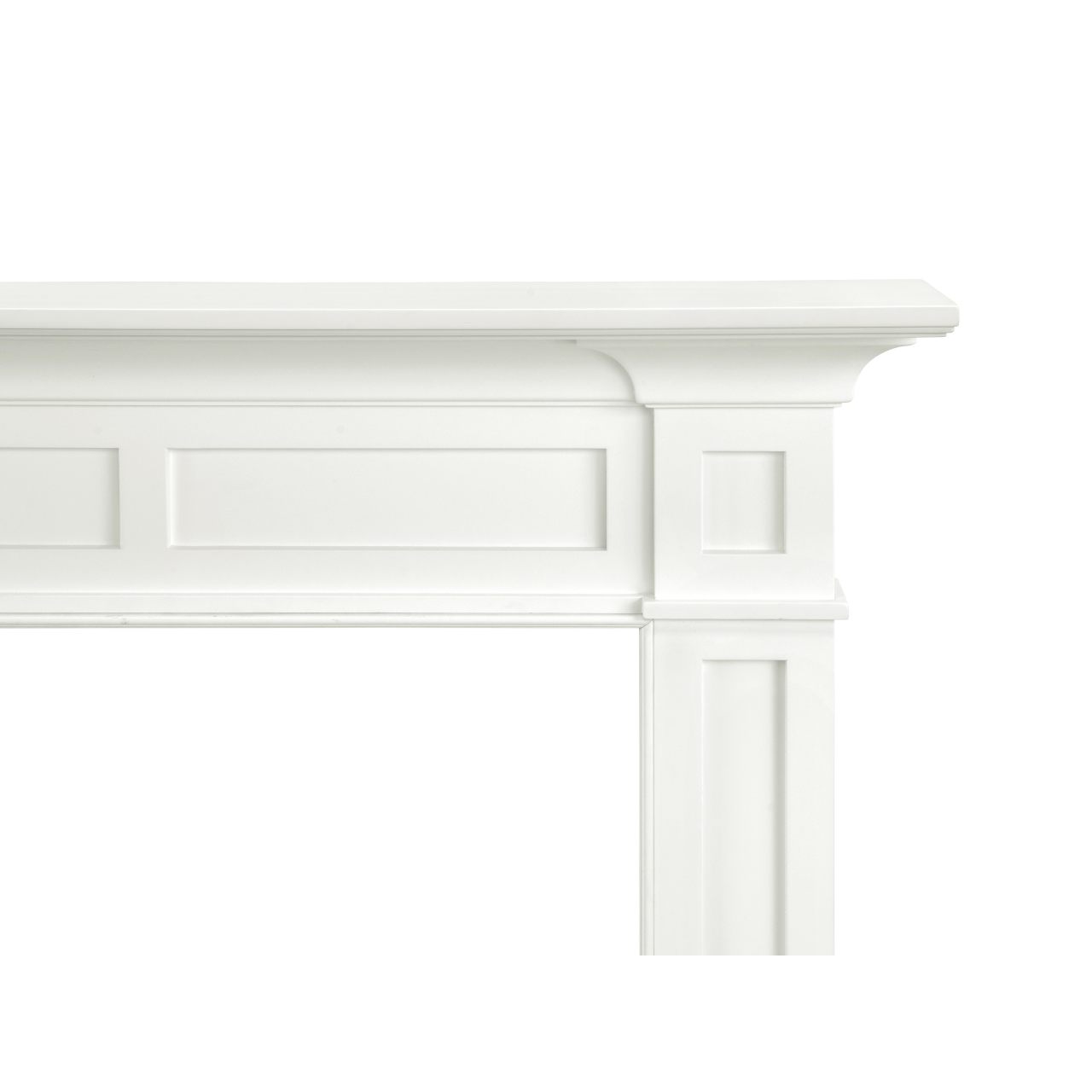 56" Jim MDF Fireplace Mantel by Pearl Mantels - White Paint Finish