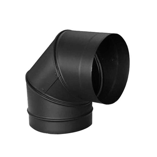 7" DuraBlack 90 Degree Black Elbow - 7DBK-E90