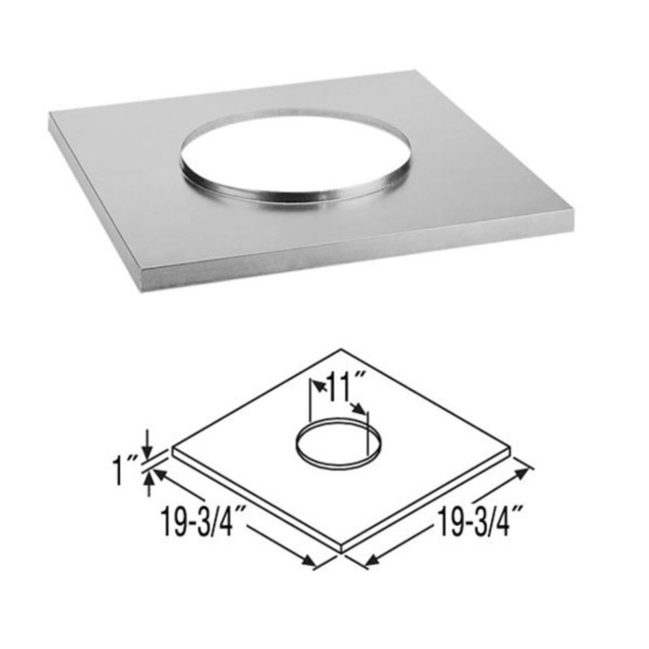 6" DuraTech Chase Top Flashing - 6DT-CTF
