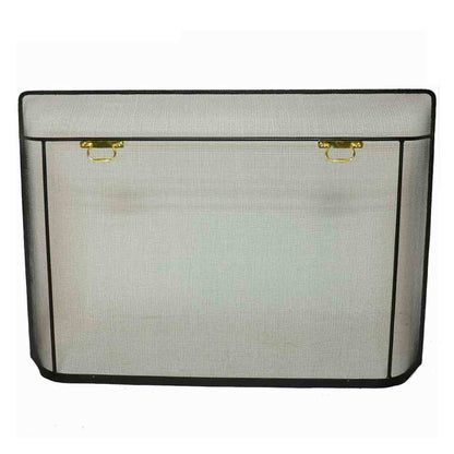 Pilgrim Matte Black Traditional Spark Guard - 44'' W x 30'' H