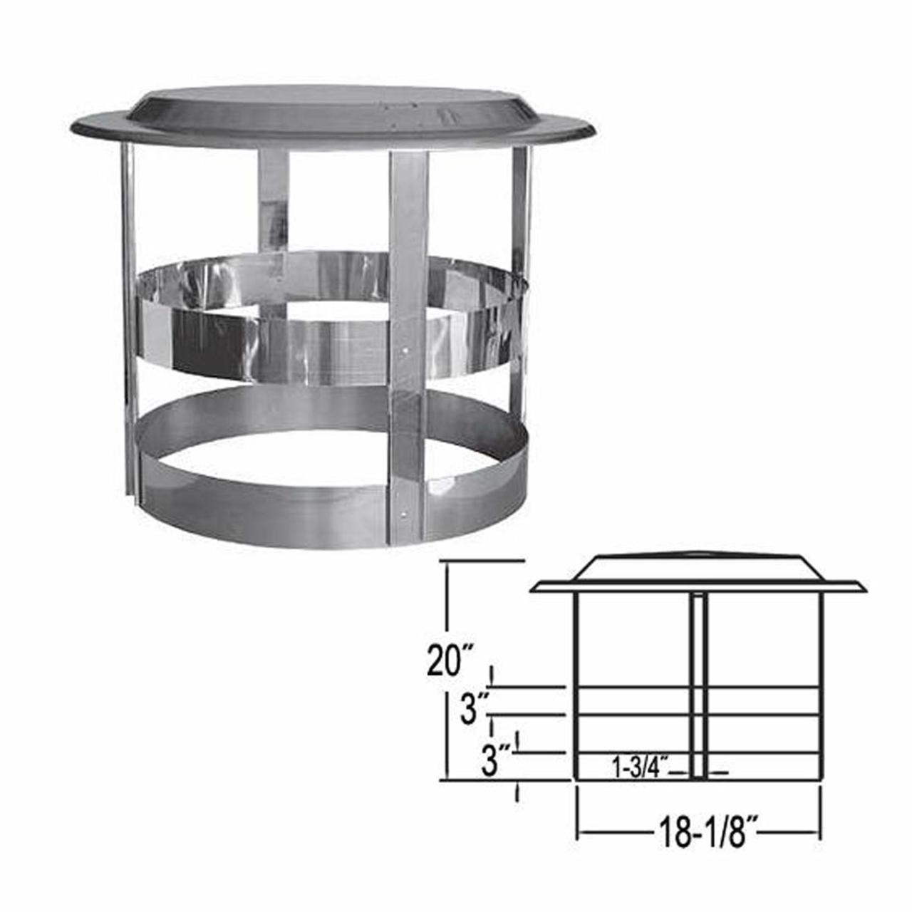 18'' DuraTech Chimney Cap - 18DT-VC