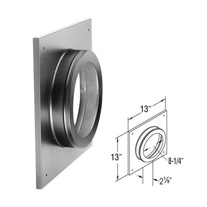 5" x 8" DirectVent Pro Ceiling Support/Wall Thimble Cover - 58DVA-DC