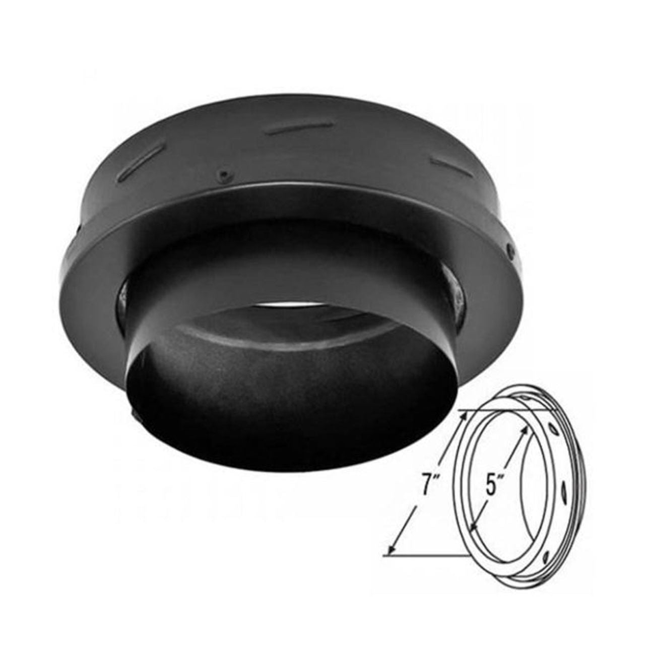 5" DuraTech Finishing Collar with Adapter- 5DT-FC