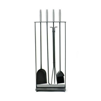 Pilgrim 5 Piece Modern Fireplace Toolset - Matte Black