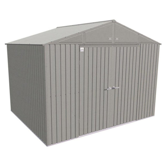 Arrow Elite Steel Storage Shed  10' x 8' Cool Gray