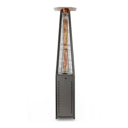 Fire Sense Square Pyramid Flame Patio Heater in Hammered Platinum - 64381