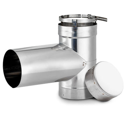5" x 25' Lifetime Chimney Single-Wall Liner Kit with Tee