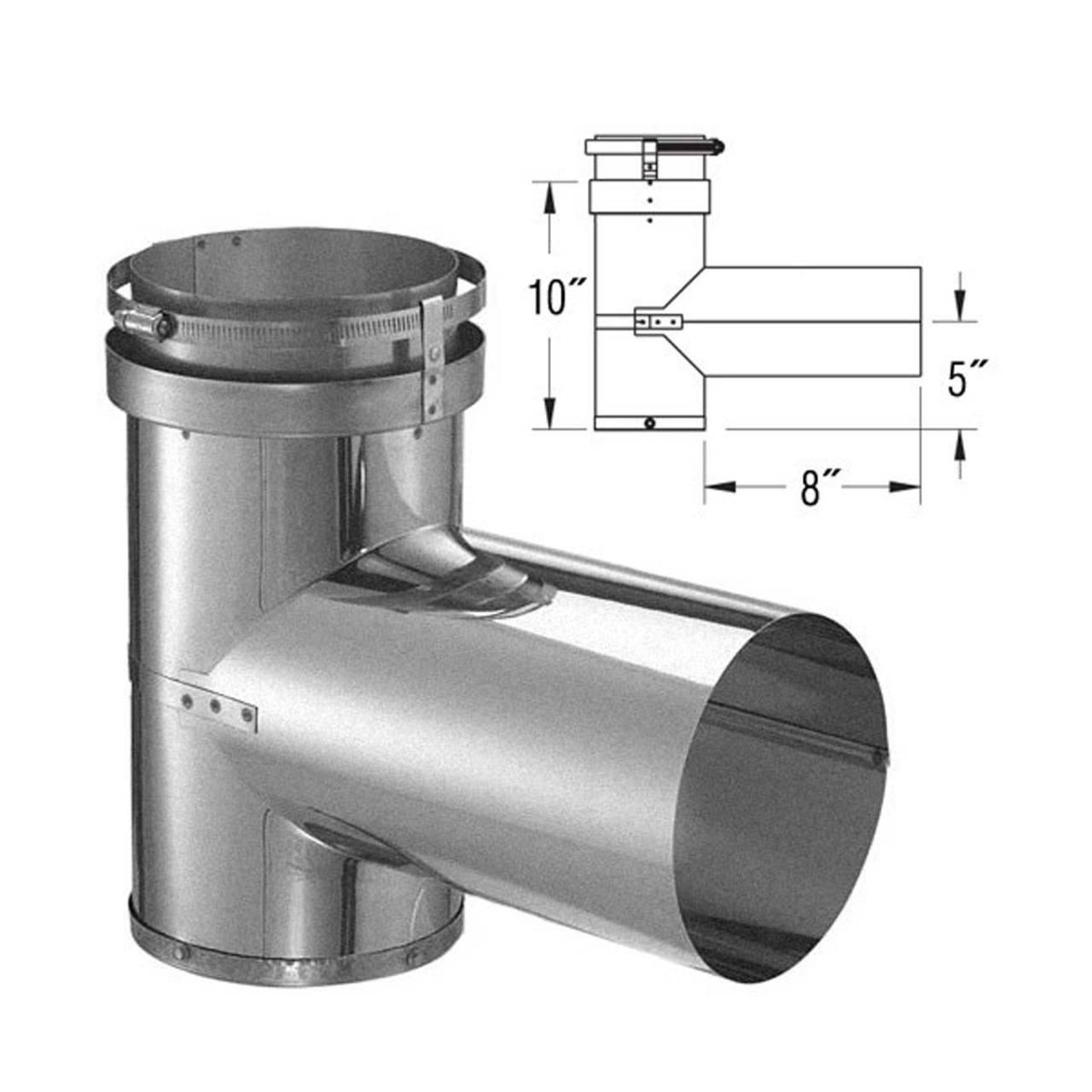 6" DuraFlexAL Tee - 6DFA-T