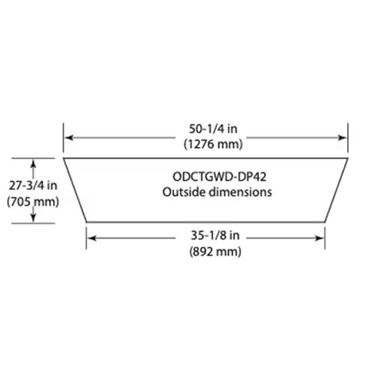 Outdoor Lifestyles Drain Pan For The 42" Cottagewood - ODCTGWD-DP42
