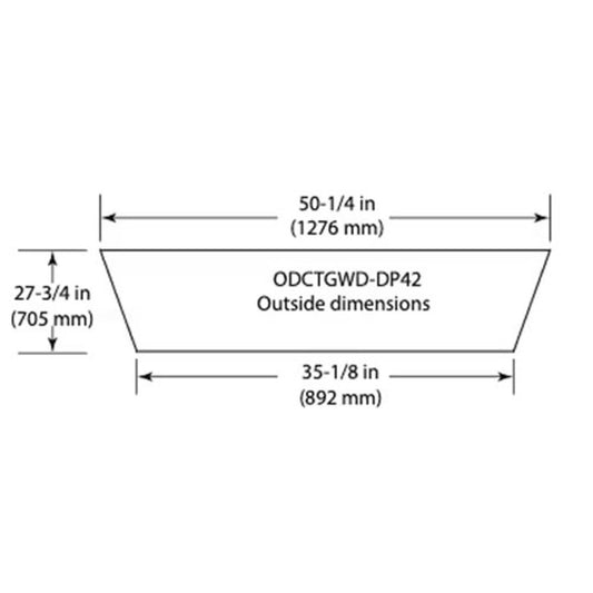 Outdoor Lifestyles Drain Pan For The 42" Cottagewood - ODCTGWD-DP42