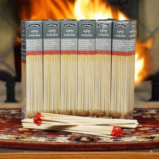 Heavy Weight Premium Fireplace Matches, 6-Pack