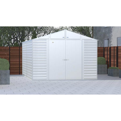 Arrow Select 10' x 14' Steel Storage Shed -  Flute Gray