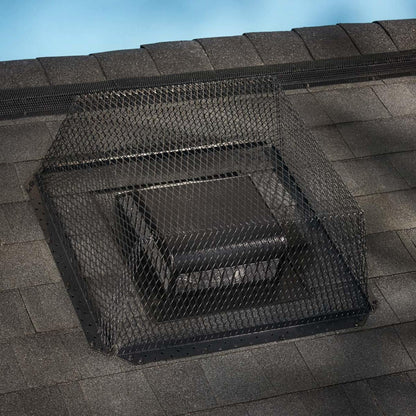 25" x 25" Black Galvanized Steel Animal Control Screen