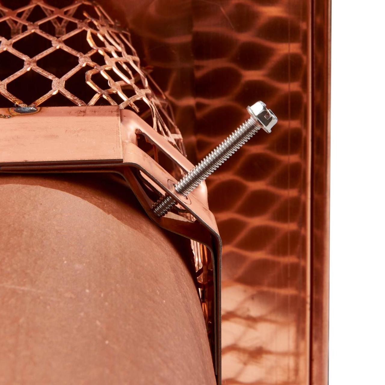 18" x 18" Copper Single Flue Chimney Cap