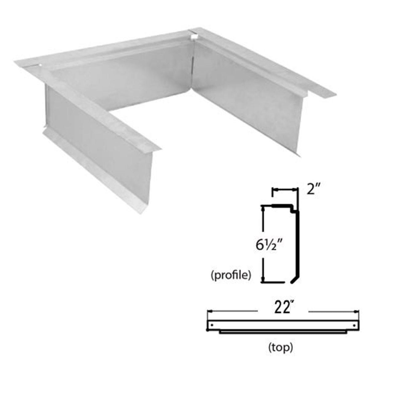 12" DuraChimney II Roof Radiation Shield