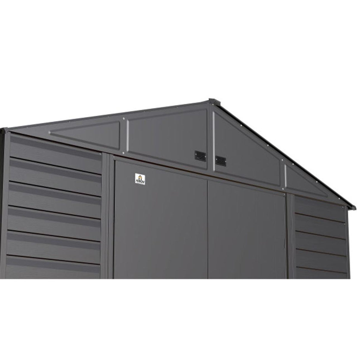 Arrow Select 10' x 14' Steel Storage Shed -  Charcoal