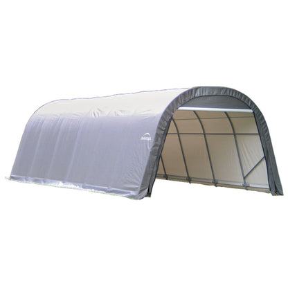 ShelterLogic 12 x 24 x 8 RoundTop Steel Gray Garage - 72332