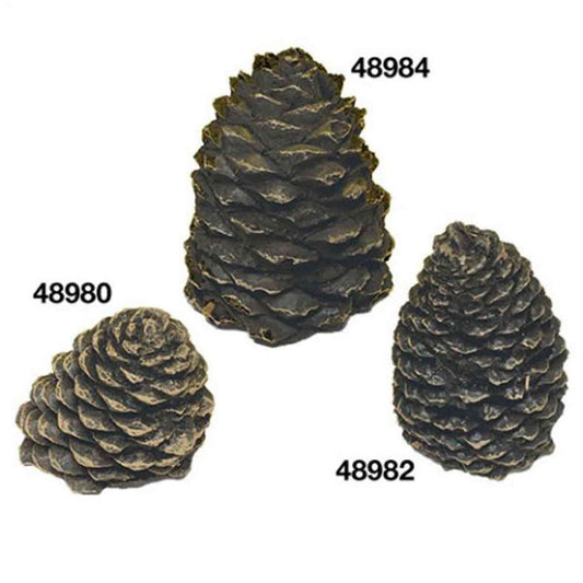 Small Slanted Ceramic Pine Cone